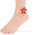 Cheap Lace Anklet Bracelet Ribbon Flower Drop Pearl For Lady